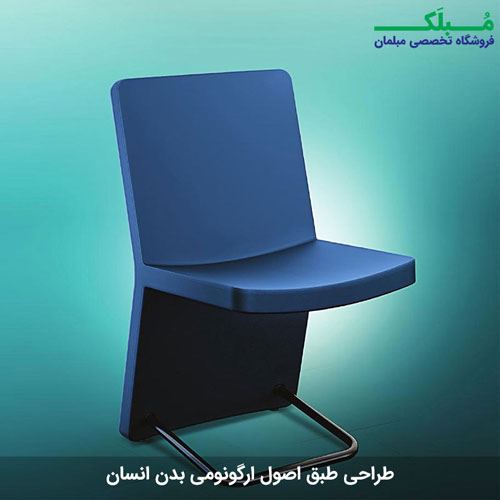 صندلی راحتی سیت با پوشش پارچه ای به رنگ آبی